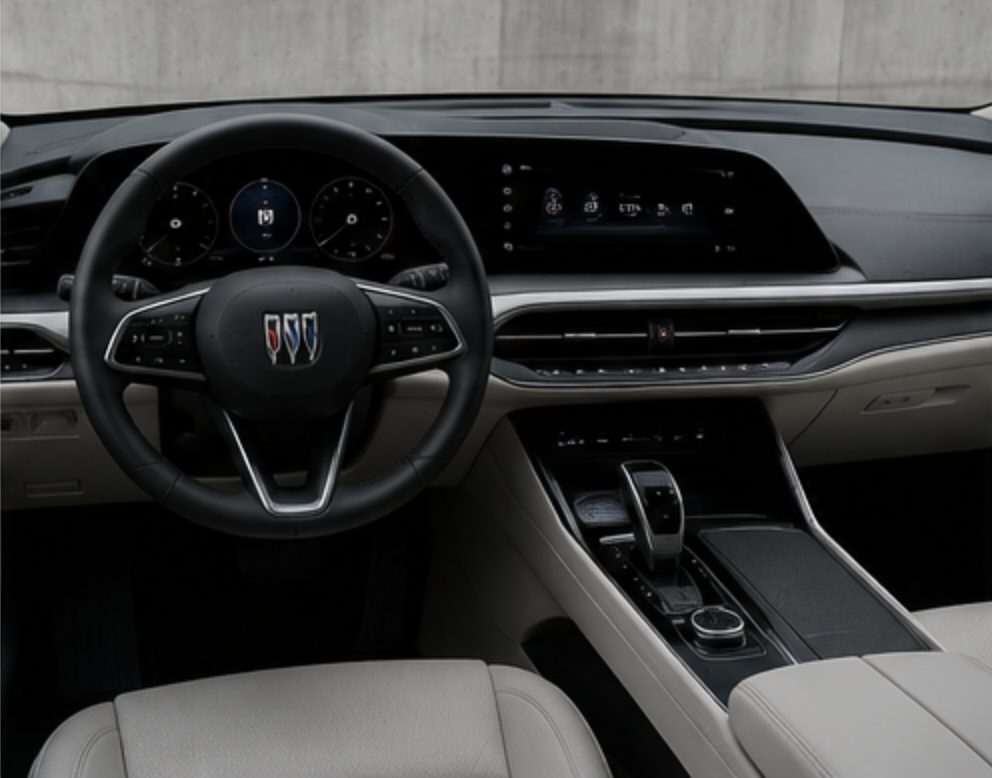 Buick Electra sedan interior rendering