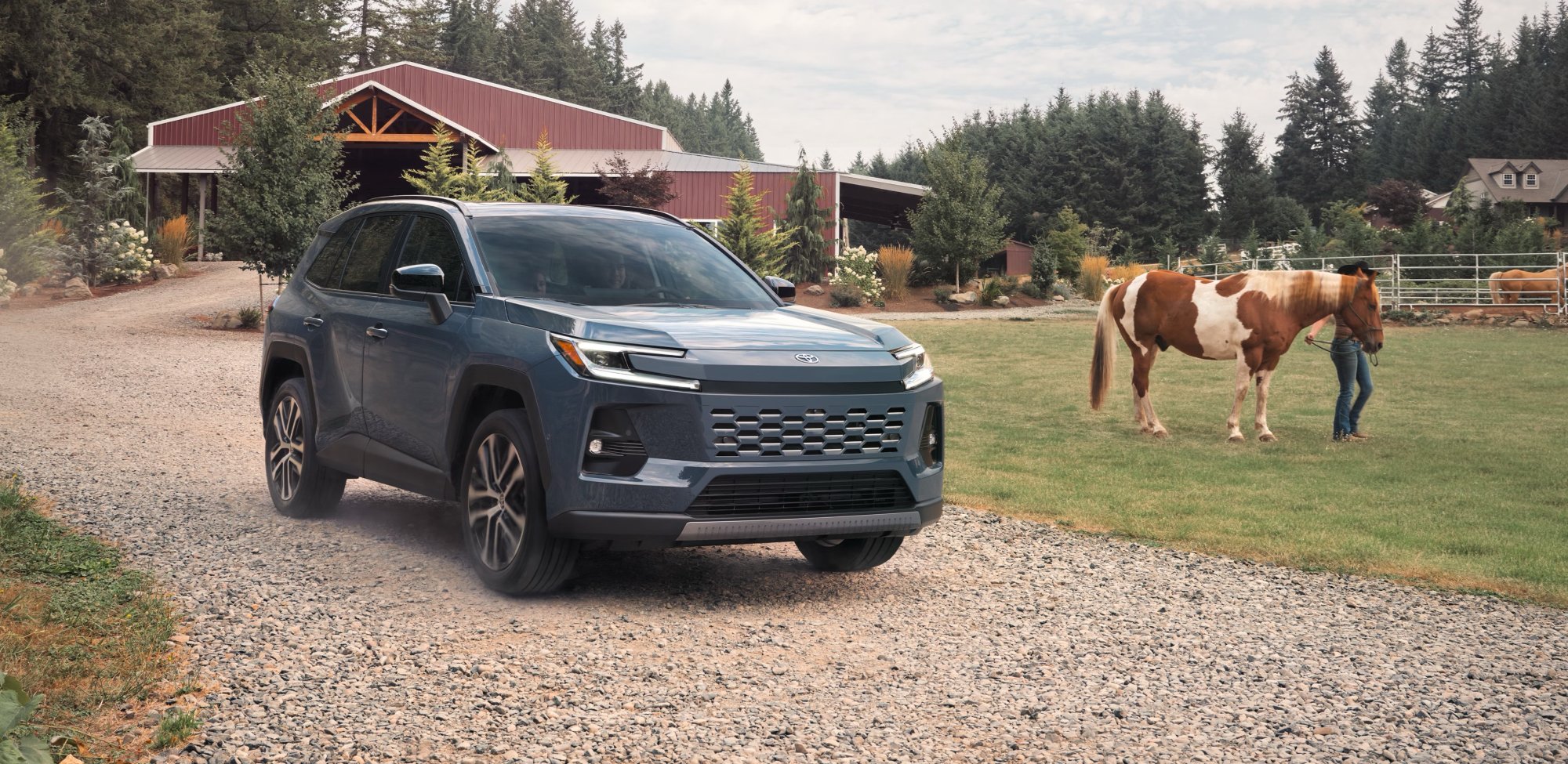 2026 Toyota RAV4 Hybrid on a gravel road